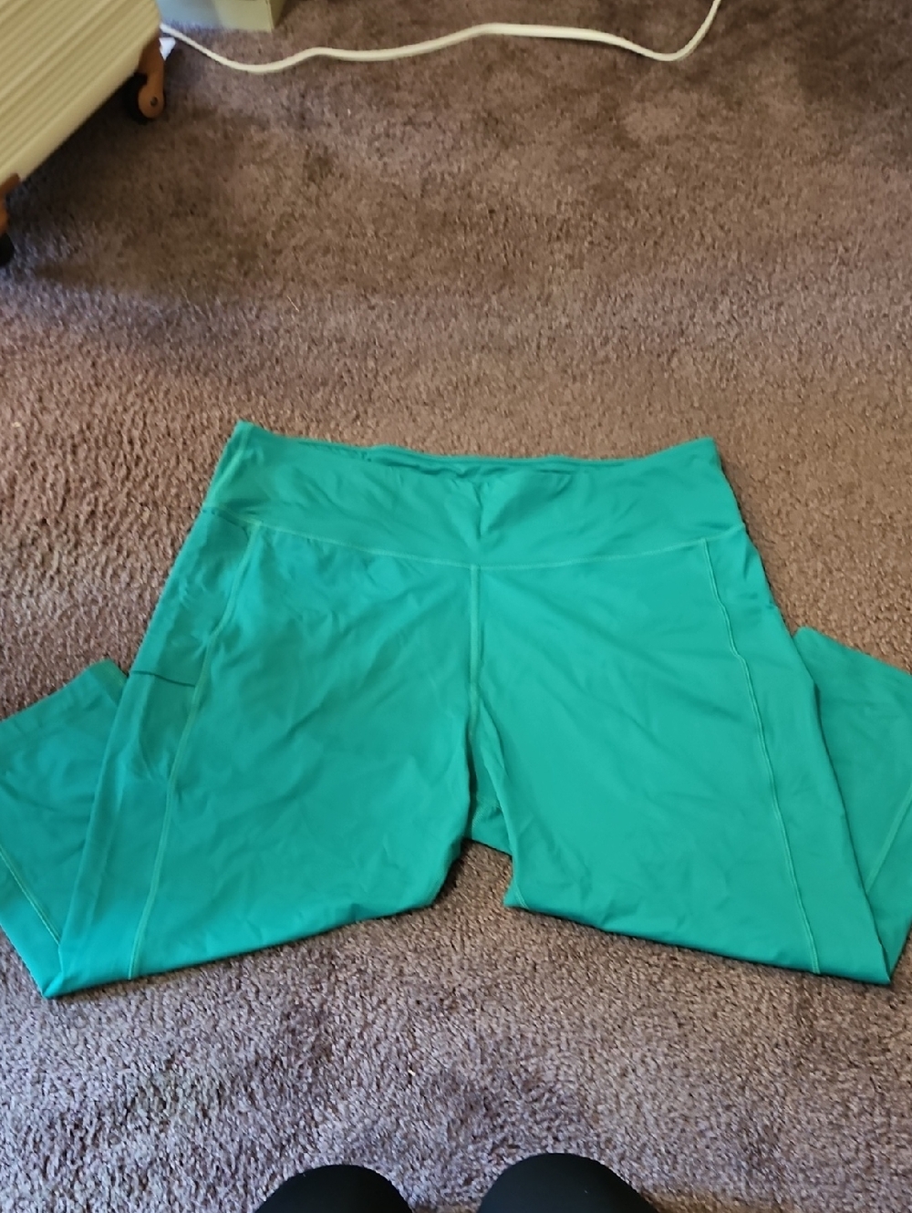Lands' End Women's Leggings in Teal Green